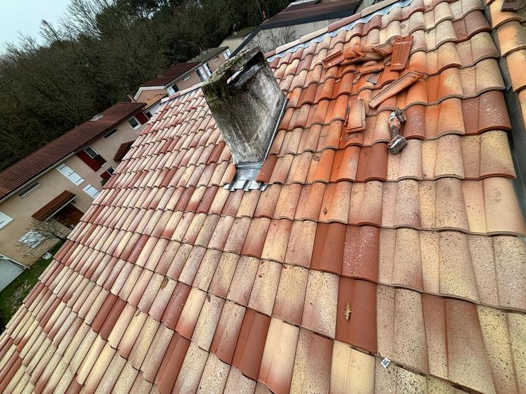 Rénovation d'une couverture en tuiles en Gironde